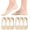 6 Pairs Nude, variant on No Show Socks Womens Nylon Non Slip Low Cut Invisible Liner Footies Thin Silk Socks for Flats Loafers Lightweight 6 Pairs