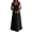 Black, variant on LWITHSZG Plus Size Ruffle Maxi Dresses for Women Pleated Front Flowy Sleeveless Summer Dress Beach Vacation Long Sundress S-5XL