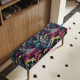 thumbnail image 3 of Psesaysky Washable Bench Seat Cover, Surfing Skeleton Polyester Spandex Elastic Bench Slipcover for Dining Bedroom, 3 of 9