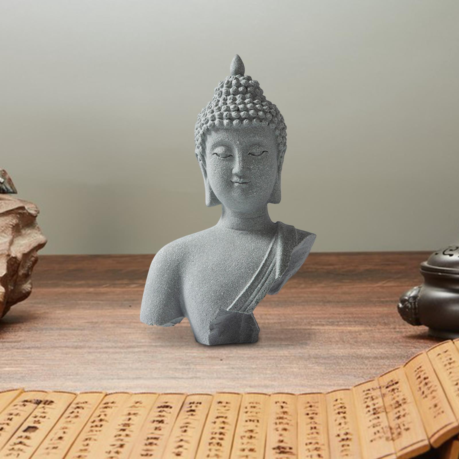 koolsoo Buddha Garden Statue Balcony Porch Yard Art Craft Home Ornament Decorative Sculpture for Living Room Patio Entrance Courtyard