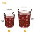 thumbnail image 3 of Naloa Merry Christmas Large Laundry Basket Waterproof Round Collapsible Storage bin with Handles for Hamper Kids Room,Toy Storage, 3 of 6