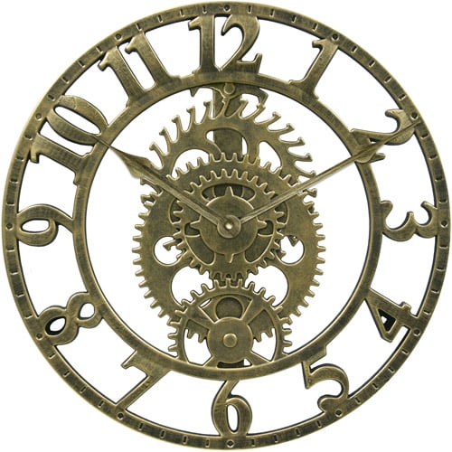 14 Inch Gear Cutout Wall Clock