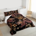 thumbnail image 3 of Homewish Animal Dragon Bedding Comforter Set 2pcs for Female Men Adults,Chic Flowers Twin Comforter Sets Microfiber,Japanese Style Breathable Bedding Set,Lightweight Room Decor, 3 of 8