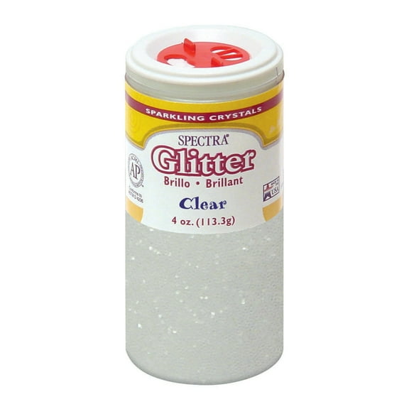 Pacon Spectra Glitter Sparkling Crystals, 4 oz., Clear