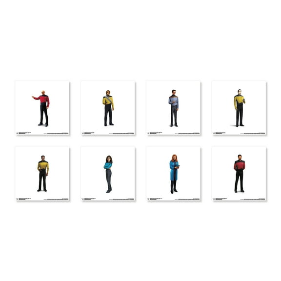 Gallery Pops Star Trek: The Next Generation - Crew Wall Art Bundle (8-Pack)