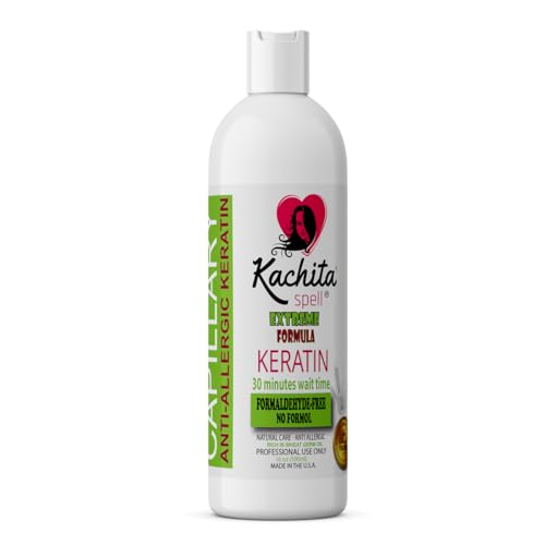 Kachita Spell Brazilian Keratin Treatment Alisado de Keratina Formaldehyde Free, 16 fl oz / 473 mL Made in USA