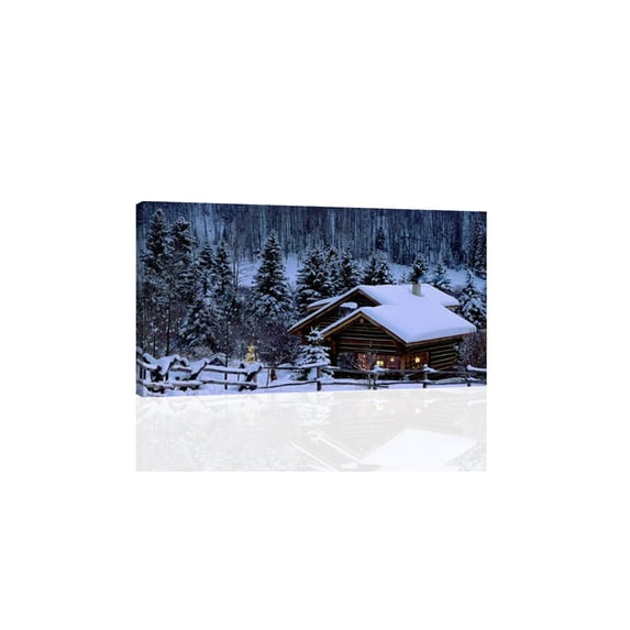 Dusk At The Cabin - Canvas OR Print Wall Art