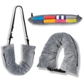 thumbnail image 5 of Stuffable Travel Pillow for Adults | U-Shape Neck Support with Storage Pouch | Fill with Clothes to Save Space | Portable for Flights & Road Trips | 18x90cm, 5 of 6