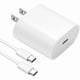 thumbnail image 1 of Chenchen 20W USB C Fast Charger for iPad Pro 13/12.9/11 inch, iPad Air 13/11 inch 6/5/4th Generation, iPad 10th Generation, iPad mini 6, Fast Charger Block with 6.6ft USB C to C Charging Cable, 1 of 1
