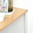thumbnail image 6 of HomCom Modern Bar Table with 3-Tier Storage Shelf, Metal Frame, White, New, 6 of 10