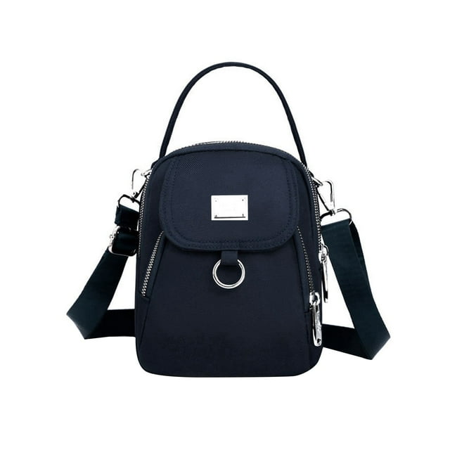 Las mujeres bolsa de hombro de estilo Crossbody Bolsa Satchel lindo bolso de 3 capas Mini bolso para la decoración diaria
