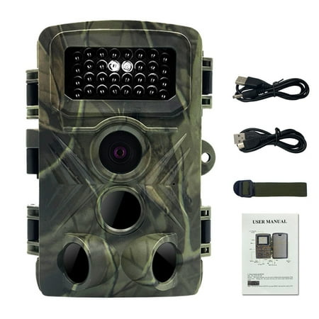 Eccomum PR3000 36MP 1080P Night Photo Video Taking Trail Camera Multi-function Outdoor Huntings Animal Observation House Monitoring Camera IP66 Waterproof with 34 Infrared Lights Camera thumbnail