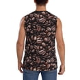 thumbnail image 4 of Gaeub Coffee Bean Men's Sleeveless Muscle Shirts Workout Tank Tops, Odor Protection and Comfortable - X-Large, 4 of 8