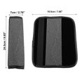 thumbnail image 5 of 2 Pcs Car Seat Belt Protector Pads Shoulder Strap Seatbelt Soft Comfort Covers Universal WhiteWhite, 5 of 7