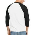 thumbnail image 2 of Hanes Men's X-Temp Baseball Raglan Tee, 2 of 4