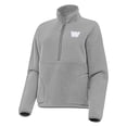 thumbnail image 2 of Women's Antigua  Gray Washington Commanders Figure Half-Zip Sweatshirt, 2 of 4