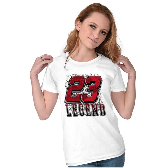 Sports Athlete 23 Legend Filagree Womens Slim Fit Graphic Tee Brisco Brands S