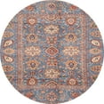 thumbnail image 1 of Ahgly Company Machine Washable Indoor Round Abstract Mauve Taupe Purple Area Rugs, 3' Round, 1 of 7