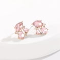thumbnail image 2 of Rhinestone Stud Earrings Small Fancy Crystal Cluster Earrings For Women Brides Dainty Marquise Stud Earrings For Wedding Party Prom Jewelry Gift[Z1], 2 of 2