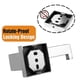 thumbnail image 4 of Chrome Toilet Roll Holder Wall Mounted Premium 304 Stainless Steel Toilet Paper Holder for Bathroom Rustproof Square, 4 of 5