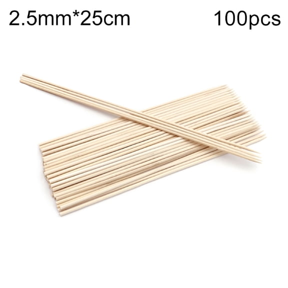 ACDANC 50/100Pcs Disposable Barbecue BBQ Bamboo Skewers Meat Food Meatballs Wood Sticks