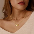 thumbnail image 4 of Turandoss Initial Heart Necklaces for Women 14K Gold Plated Cute Dainty Pendant Personalized Jewelry Birthday Teacher Appreciation Mothers Day Graduation Gifts for Her Mom Kids Teen Girls Wife Ideas, 4 of 8