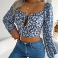 thumbnail image 4 of Pompotops Chemise à Manches Longues Imprimée Décontractée pour Femmes en Liquidation, 4 of 8