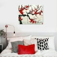 thumbnail image 5 of ONETECH  Traditional Chinese Painting of Plum Blossom Canvas Prints Framed Red Plum Blossom Wall Art Plum Flowers Print Painting, 5 of 6