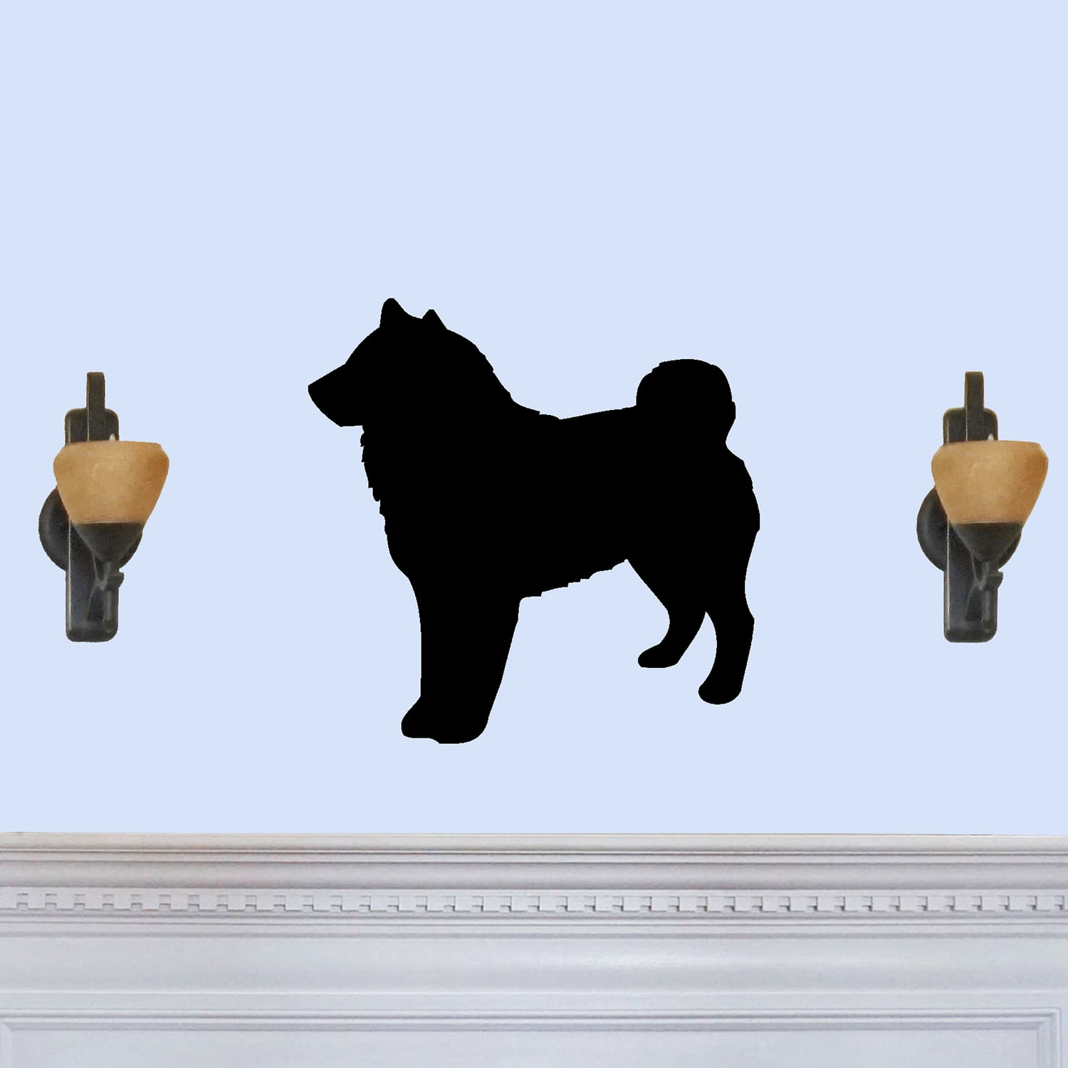 Shiba Inu Dog Silhouette Beautiful Solid Steel Home Decor Decorative