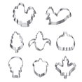thumbnail image 1 of Wosthever 8 Uds molde para galletas reutilizable resistente a la temperatura Mini cortador para hornear molde de acero inoxidable antiadherente molde para Utensilios de cocina No.1 Wosthever HA028111-01, 1 of 1