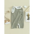 thumbnail image 3 of Bagilaanoe Newborn Baby Boys Summer One-pieces Striped Print Sleeveless Jumpsuit 3M 6M 12M 18M Infant Romper Casual Clothing, 3 of 8