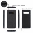 thumbnail image 6 of Galaxy S10 Plus Wallet Case, Dteck Multi-Functional PU Leather Zipper Wristlets Clutch Detachable Magnetic 13 Card Slots 4 Cash Purse Protection Back Cover For Samsung Galaxy S10+, Black weave, 6 of 11