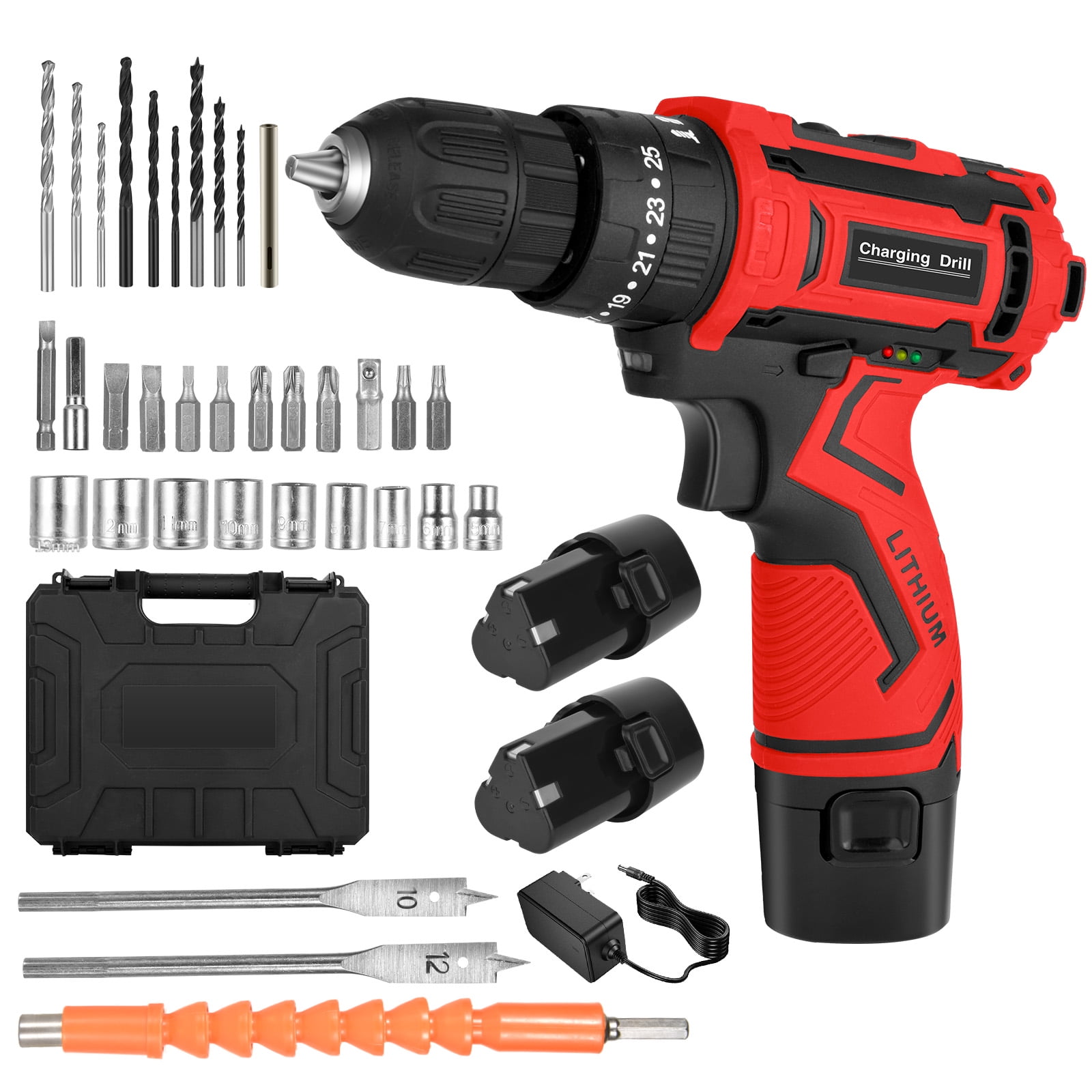 12V Cordless Drill Screwdriver Small Battery Mini Drills Set Drilling  Machine with Tool Kit Rechargeable Drill and Screwdriver