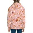 thumbnail image 6 of Kdxio Pink Cockatoo Birds Pattern Kids Boys Girls Zip Up Hoodie 3D Printed Hooded Sweatshirt Hoody Coat with Pocket 7-12 Y-Small, 6 of 6