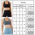 thumbnail image 4 of Women Ladies Solid Color Sports Running Bra Underwear Casual Seamless Fitness Bras Crop Tops, 4 of 4