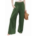 thumbnail image 1 of Pantalones Palazzo de para Mujer Verde XL, 1 of 8