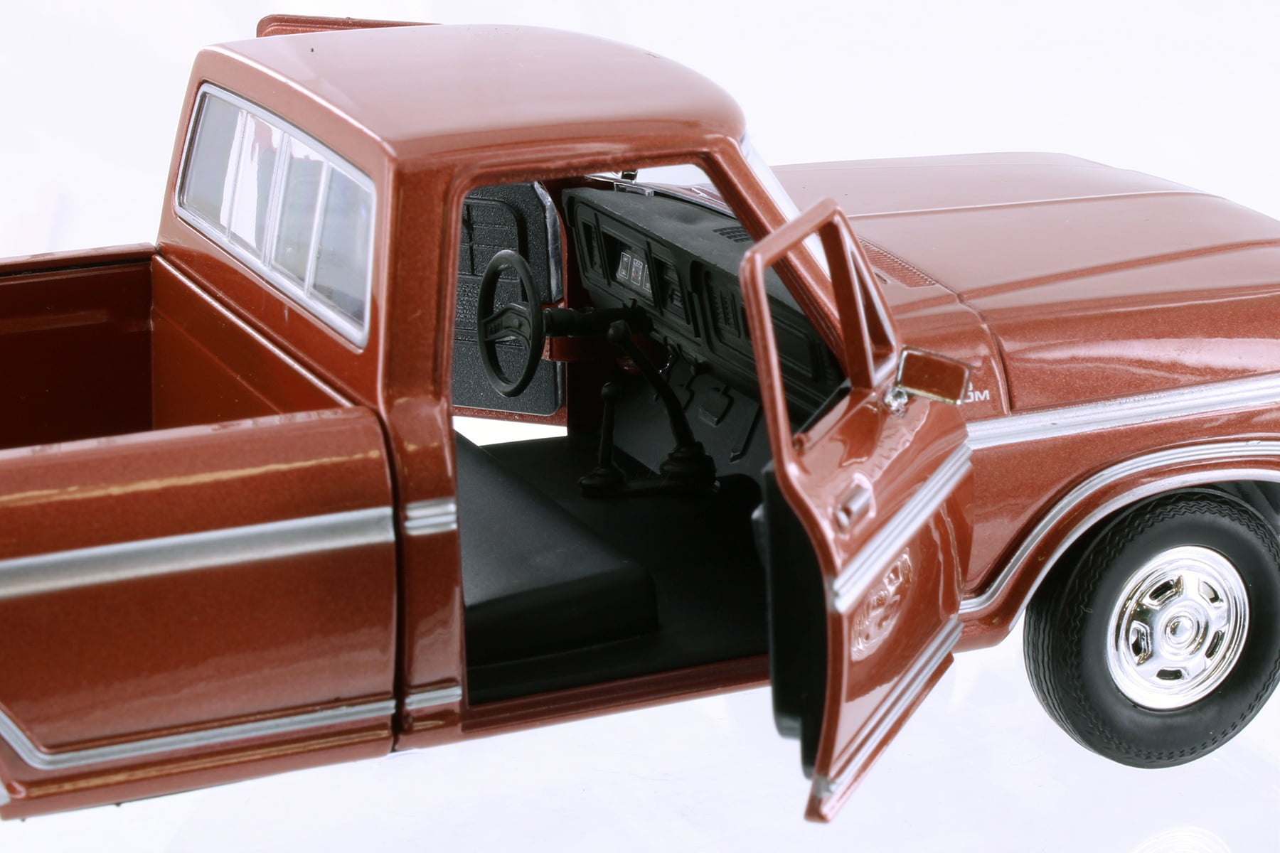 1979 Ford F-150 Custom Pickup, Blue - Showcasts 71346D - 1/24 Scale Set of 4 Diecast Model Cars