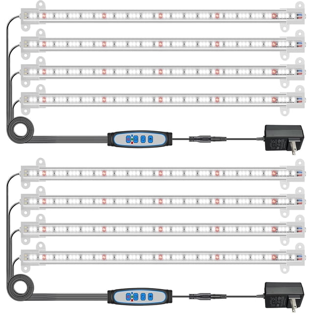 LED Plant Grow Light Strips Grow Lights for Indoor Plants Full Spectrum Growing Lamp with Auto On/Off //Hrs Timer Dimmable Levels Switch Modes for Hydroponics Seedling Pac
