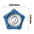 thumbnail image 3 of Cenicero con pentagrama | Cenicero de acero inoxidable para baño y coche | Adorno decorativo moderno para hombre | Diseño fácil de limpiar | Opciones en azul, amarillo y morado, 3 of 5