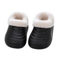 thumbnail image 2 of QSAWXQZ Kids' Plush Lined Clog Slippers Removable Liner EVA Sole Indoor House Shoes, 2 of 5