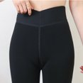 thumbnail image 4 of Fesfesfes Women Leggings Winter Warm Thicken Leggings High Waist Plus Lamb Velvet Leggins Thickened One-Piece Thermal Trousers Fleece Pants, 4 of 7