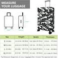 thumbnail image 4 of Travel Luggage Cover Suitcase Protector Fits 18-32 Inch Luggage Wheel Covers Patterned Travel Related Items Flower Luggage Protector Elastic Luggage Anti-scratch Suitcase Cover S, 4 of 5