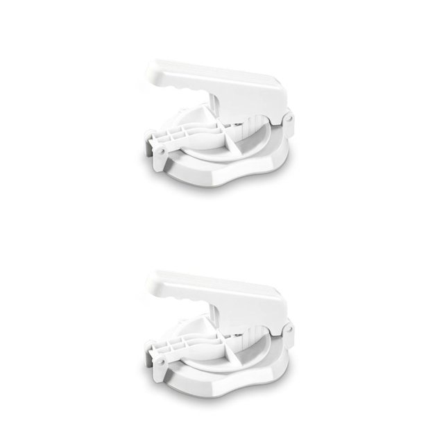 Naiovety Molde de piel para bolas de hervida china para principiantes, molde de prensa portátil, herramienta para hacer tortitas, Blanco 2piezas