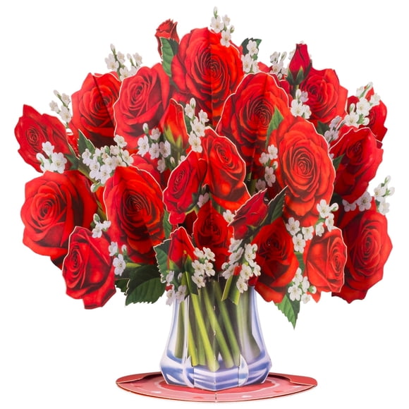 Paper Love Tarjeta Pop-Up 3D de Ramo de Flores 25 x 18 cm