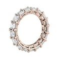 thumbnail image 2 of 2.00 Carat Excellent Asscher Cut Real Diamond New Design Eternity Band for Wedding Solid 18K Rose Gold Size 11, 2 of 7