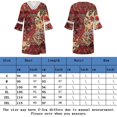 thumbnail image 2 of Robe Maxi Basique pour Femmes, Ample, en Dentelle Rem, Robe Décontractée à Manches Mi-Longues, Tenue de Vacances, 2 of 8