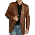 thumbnail image 1 of BGSD Men's Richard Classic Leather Blazer Lambskin Sport Coat Jacket (Regular, Big & Tall and Short), 1 of 5