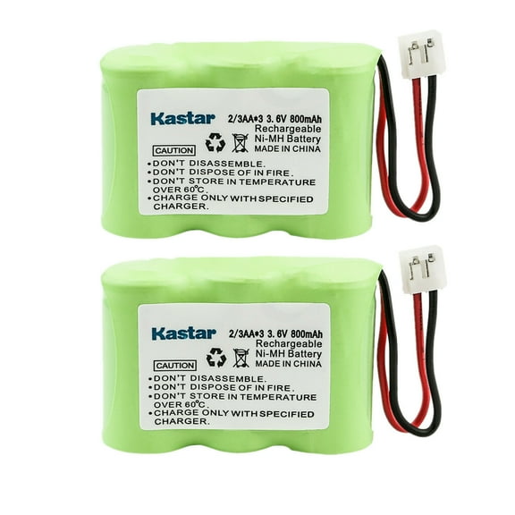 Kastar 2-Pack 3.6V 800mAh Ni-MH Battery Replacement for NORTHWESTERN BELL 32710, 32750, 38300, 39100, SOUTHWESTERN BELL S60506, PACIFIC BELL CS8000, CS8100, CS8200, CS8400, CS8410, 800, 810, 819, 820