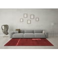 thumbnail image 3 of Ahgly Company Machine Washable Indoor Rectangle Abstract Red Modern Area Rugs, 2' x 4', 3 of 4