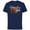 Athletic Navy, variant on Lucasfilm Indiana Jones and the Dial of Destiny 1969 Again - Short Sleeve Cotton T-Shirt for Adults - Customized-Black